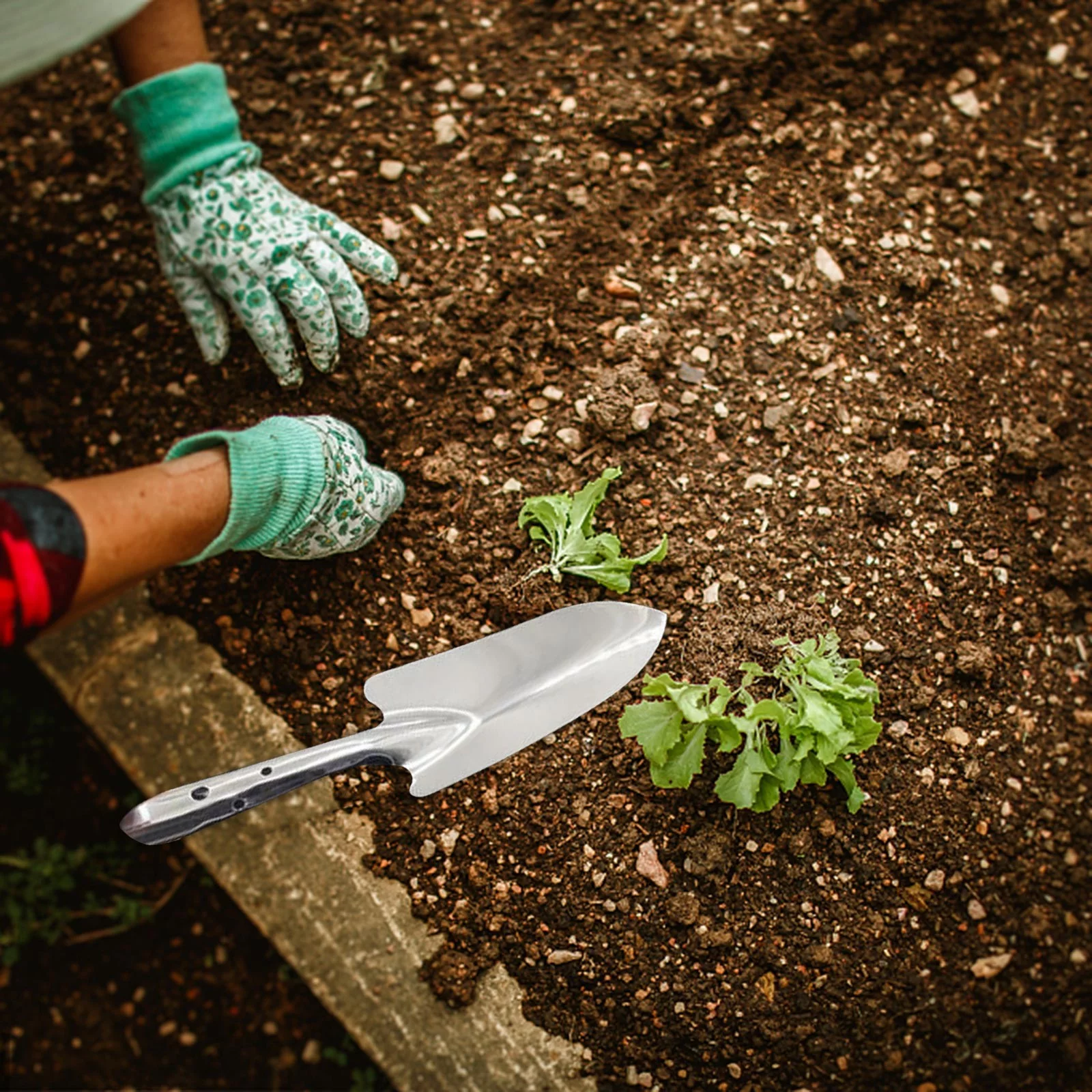 Stainless Steel Gardening Potting Soils Scoop Hand Soils