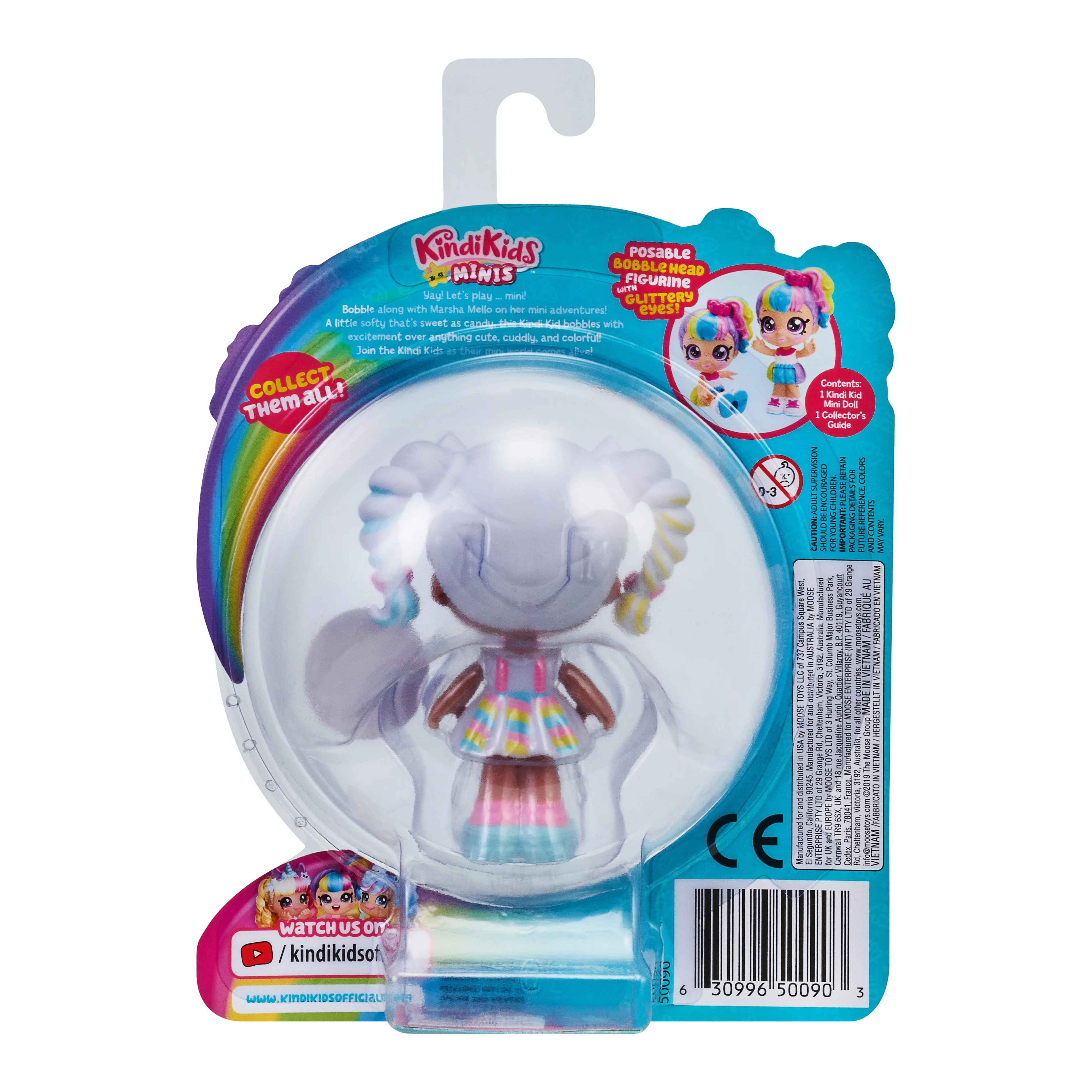 Kindi Kids Minis - Marsha Mello - Posable Bobble Head Figure 1pc