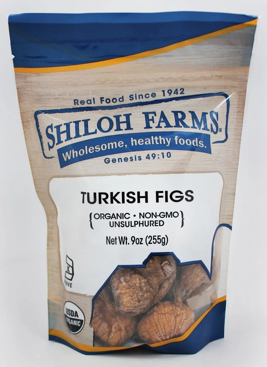 Shiloh Farms Organic Turkish Figs -- 9 oz Pack of 4