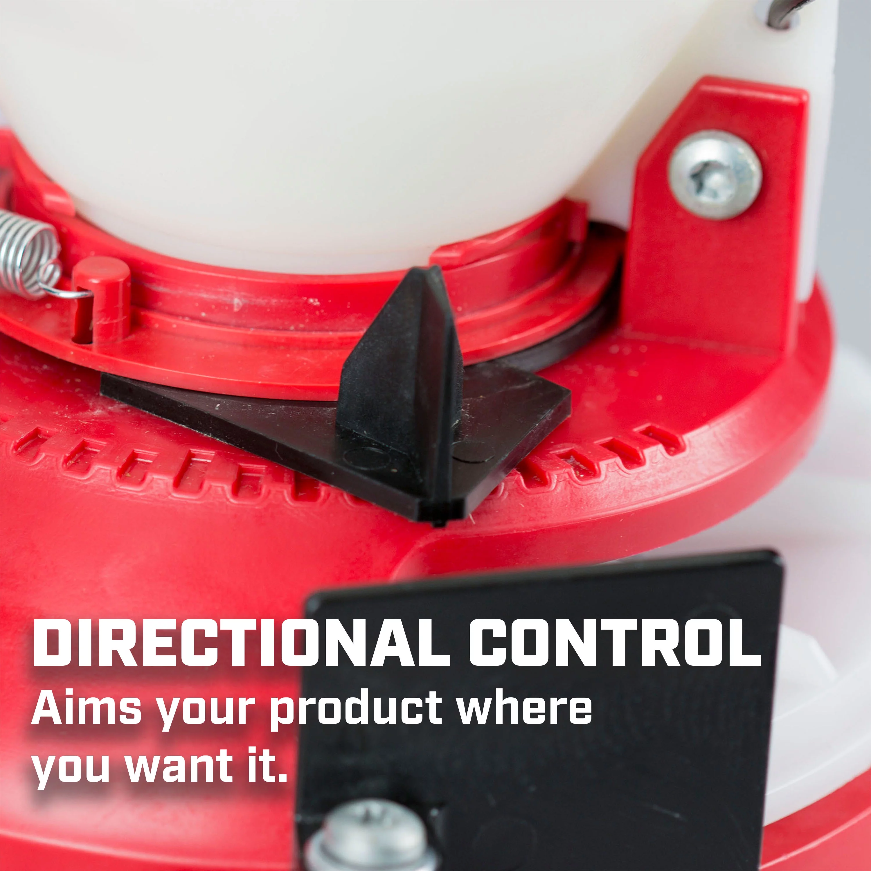 Chapin 8700A: 680 Cubic Inch Capacity Chest Mounted Turf Spreader with Easy Fill Poly Hopper, for Small Spaces, Food Plots, Gardens and Landscaping, Translucent White Tank