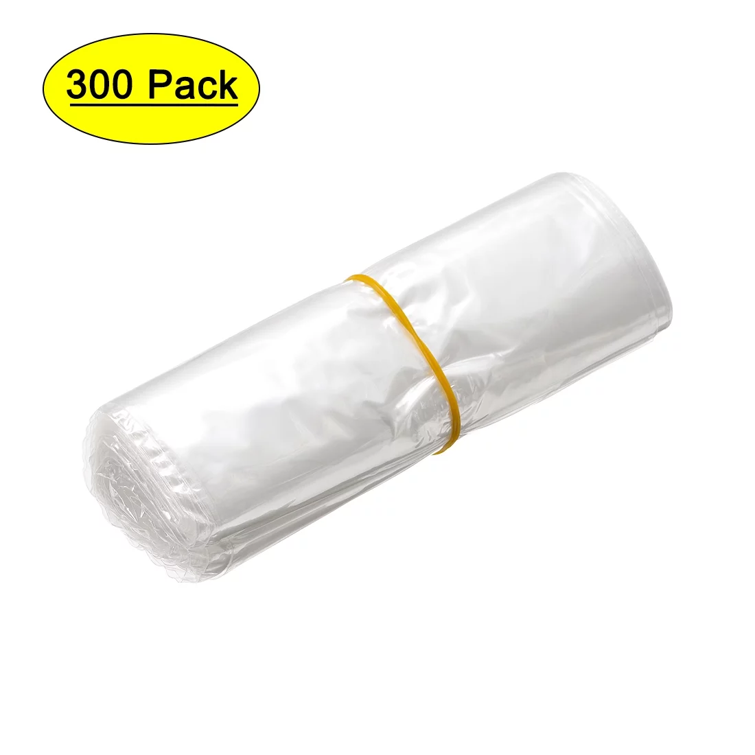 Shrink Wrap Bags, 6.5x6 inch 300pcs Shrinkable Wrapping Packaging Bags Transparent Industrial Packaging Sealer