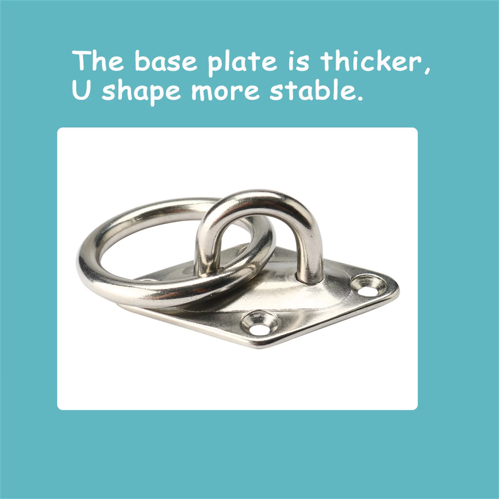 Uxcell Stainless Steel Pot Planting Hanging Ceiling Hook Hanger 65 x 38 x 28mm