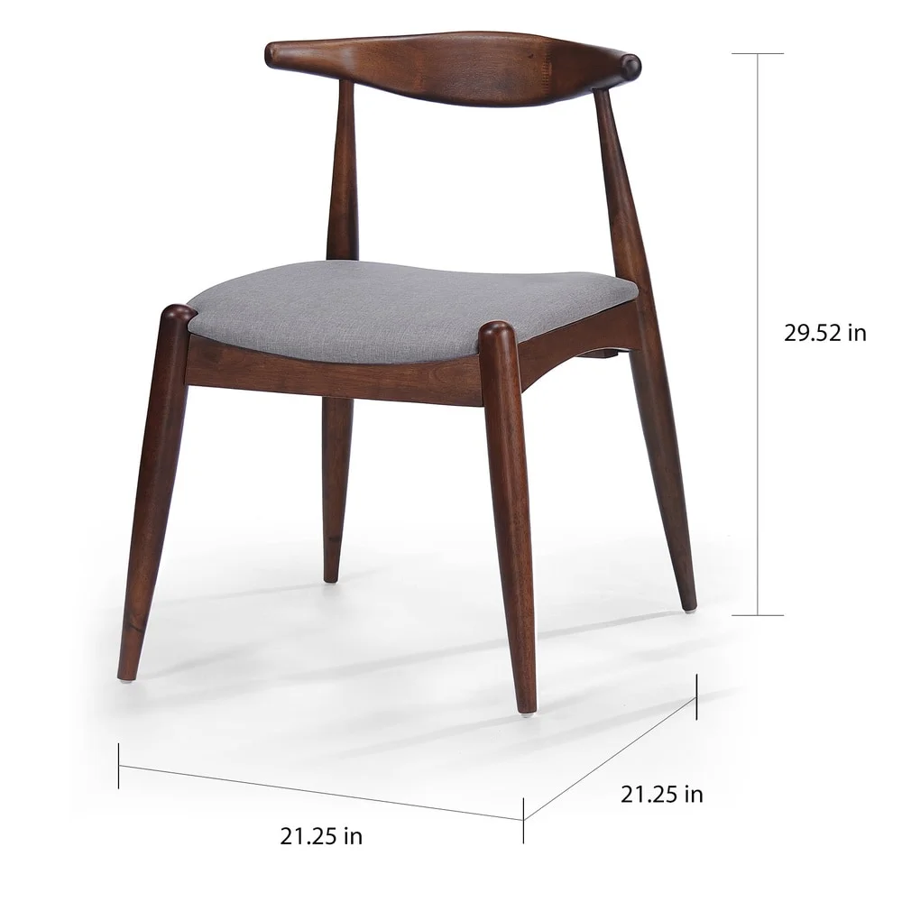 Christopher Knight Home Francie Mid-century 5-piece Dining Set by  Grey Walnut Finish Veneer, Rubberwood