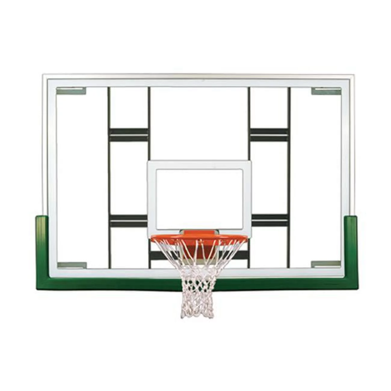 Colossus Upgrade Package Steel-Glass Gymnasium Backboard, Rim & Pad Upgrade Package- Scarlet