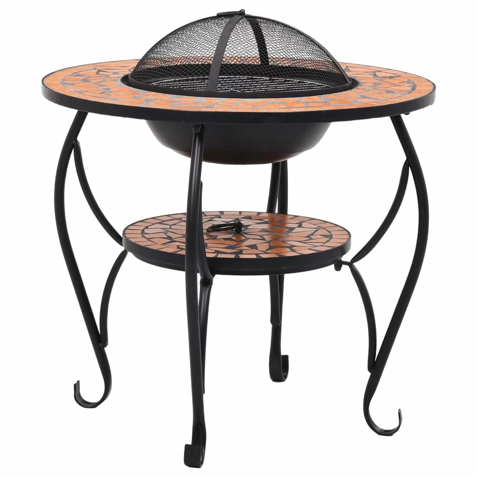 Carevas Fire Pit Table Terracotta 26.8