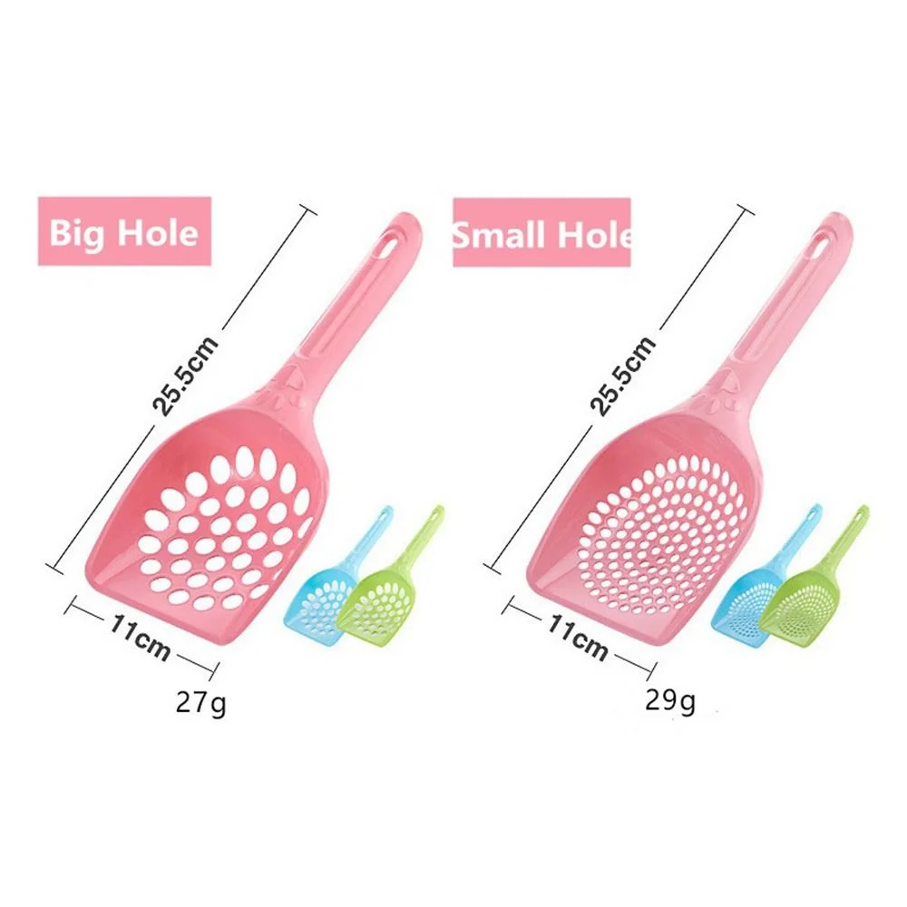 Durable Lightweight Hollow Style Easy to Clean Cat Litter Scoop Shovel Pet Care Sand Waste Scooper Plastic Cleaning Tool