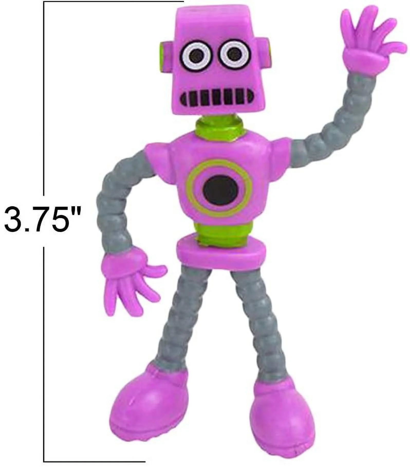 ArtCreativity Bendable Robot Men Figures Toys Set of 12 Birthday Party Favors for Boys and Girls