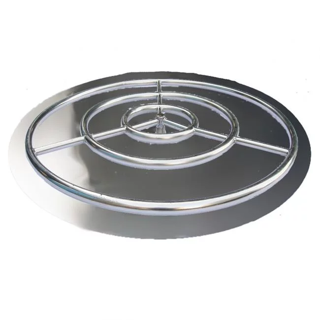 HearthDistribution  36in SS Fire Pit Ring Burner with Pan