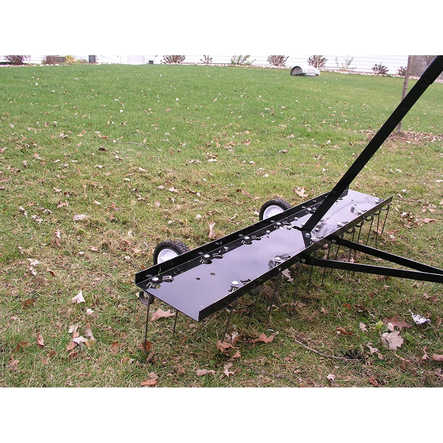 Yard Tuff DT-48T Steel Tine Tow Behind Lawn Dethatcher Pull Attachment, 48 Inch