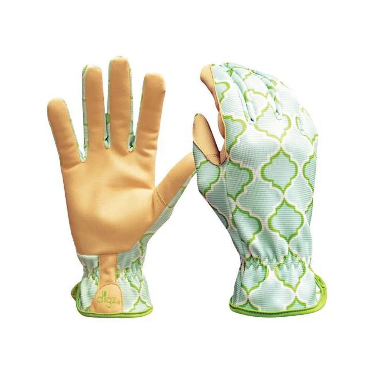 Digz 7503394 Womens Synthetic Leather Planter Gardening Gloves - Blue  Medium