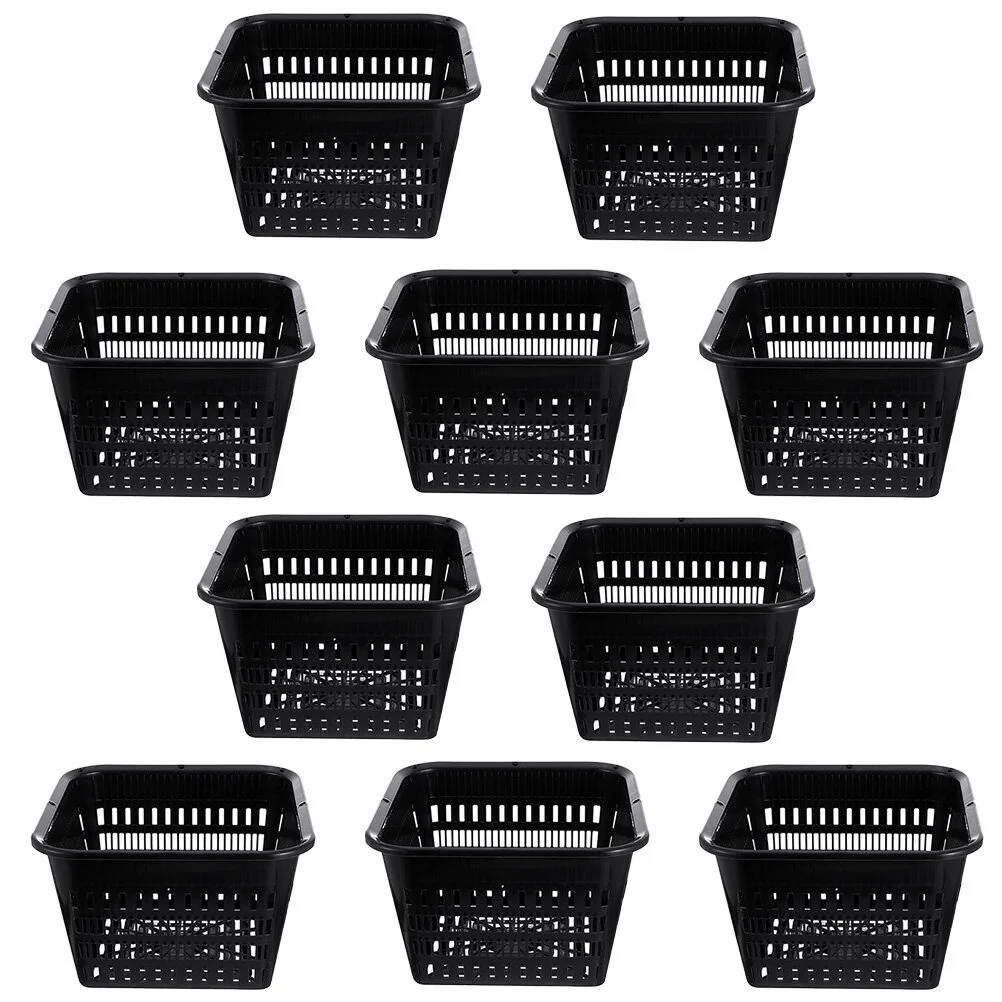 Guichaokj 10pcs Cultivation Root Control Pots Thickened Orchid Pots Planting Basket