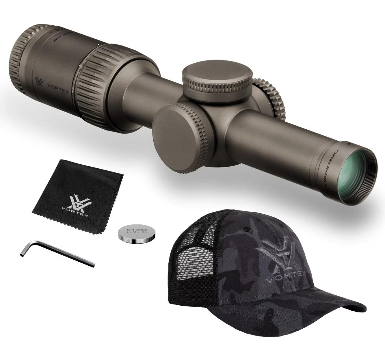 Vortex Optics Razor HD Gen II-E 1-6x24 VMR-2 (MOA) Reticle, 30 mm Tube with Free Hat