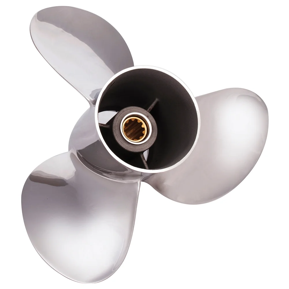New Stainless Steel Propeller Compatible With Mercury Optimax 15 Spline 150 120-375 HP 2004-2021 By 1531-156-13 48-826072A46 58233-ZY3-A13H Dia 15.625