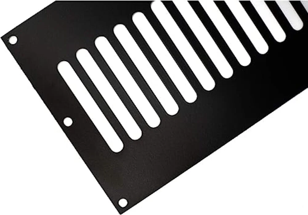 AMS Fireplace 12x6 Inch 321 High Gauge Stainless Steel Fire Pit Enclosure Vent - Commercial Grade (Black) – Complete and Ventilate Your Firepit Safely – Strong, Durable, and Easy to Install