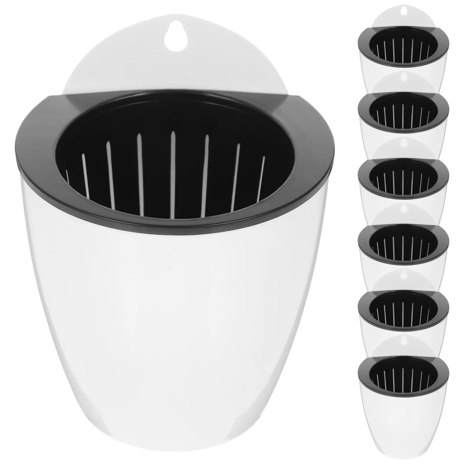 Pots for Plants Indoor 7 Pcs Self Watering Flowerpot Plastic