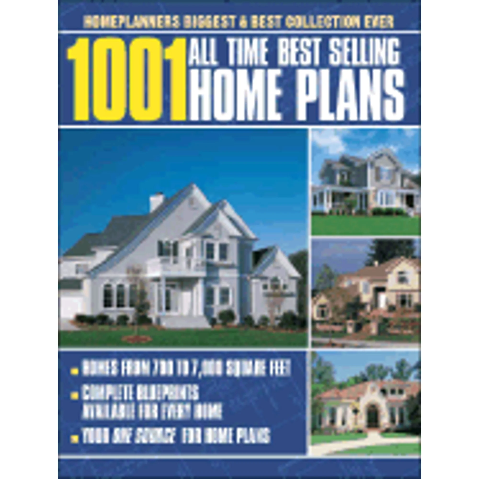 Pre-Owned 1001 All-Time Best-Selling Home Plans (Paperback 9781881955672) by Home Planners (Creator)