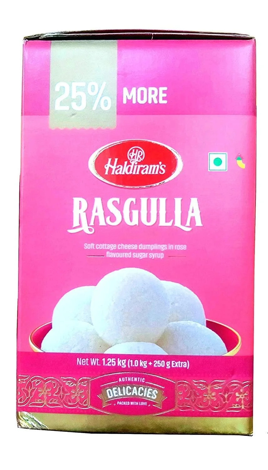 Gulab Jamun & Rasgulla Combo Pack 1 Kg Tin X 2 Pcs