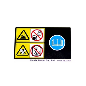 OEM Honda GX160, GX200-GX390 Safety Label
