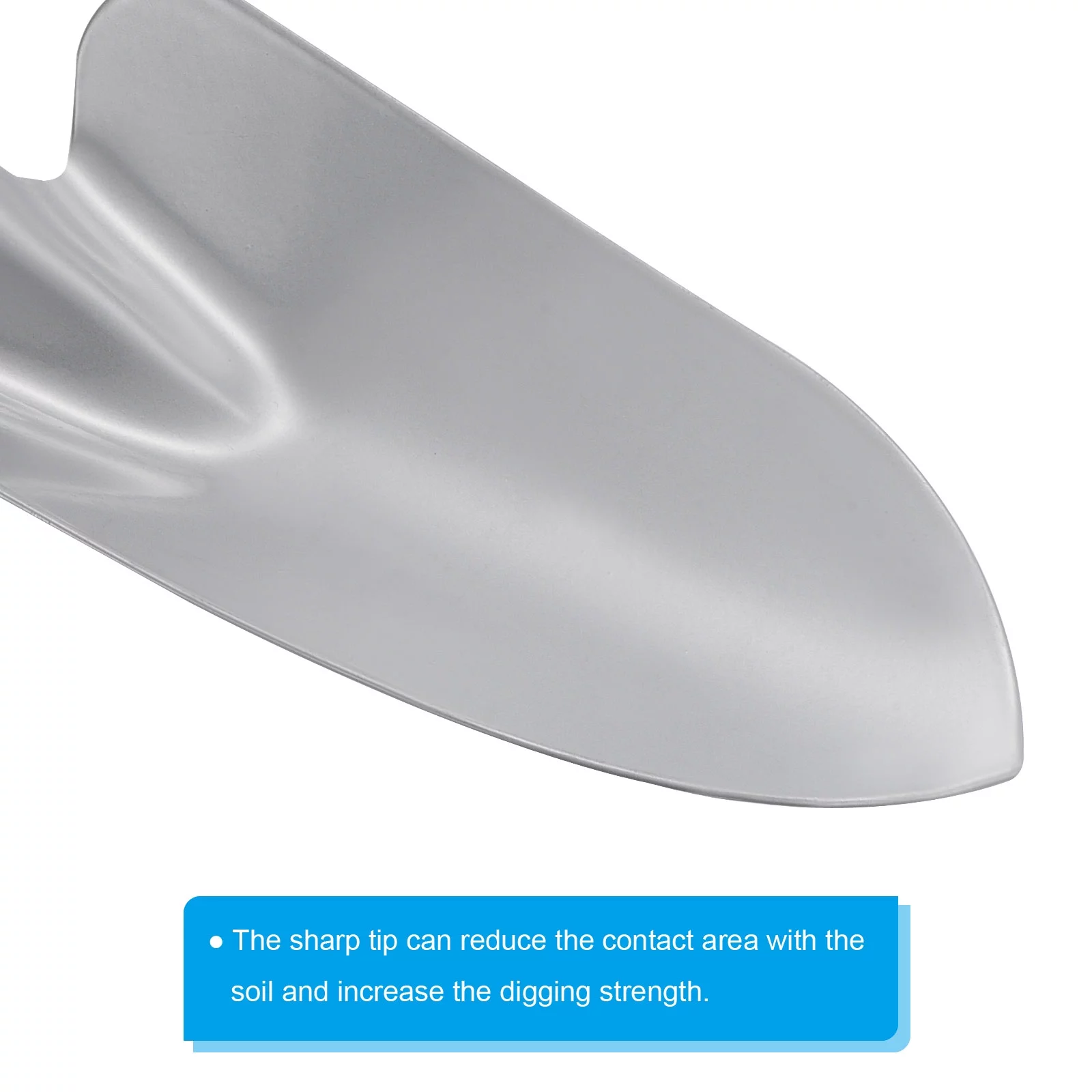 Uxcell 17 Inch Digging Shovel Long Garden Trowel Hand Shovel Stainless Steel Gardening Tool 2 Pack