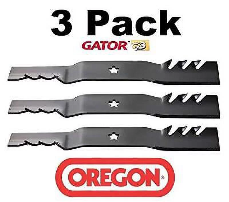 Oregon 3 Pack 95-605 Mower Blade Gator G3 fits Craftsman 187255