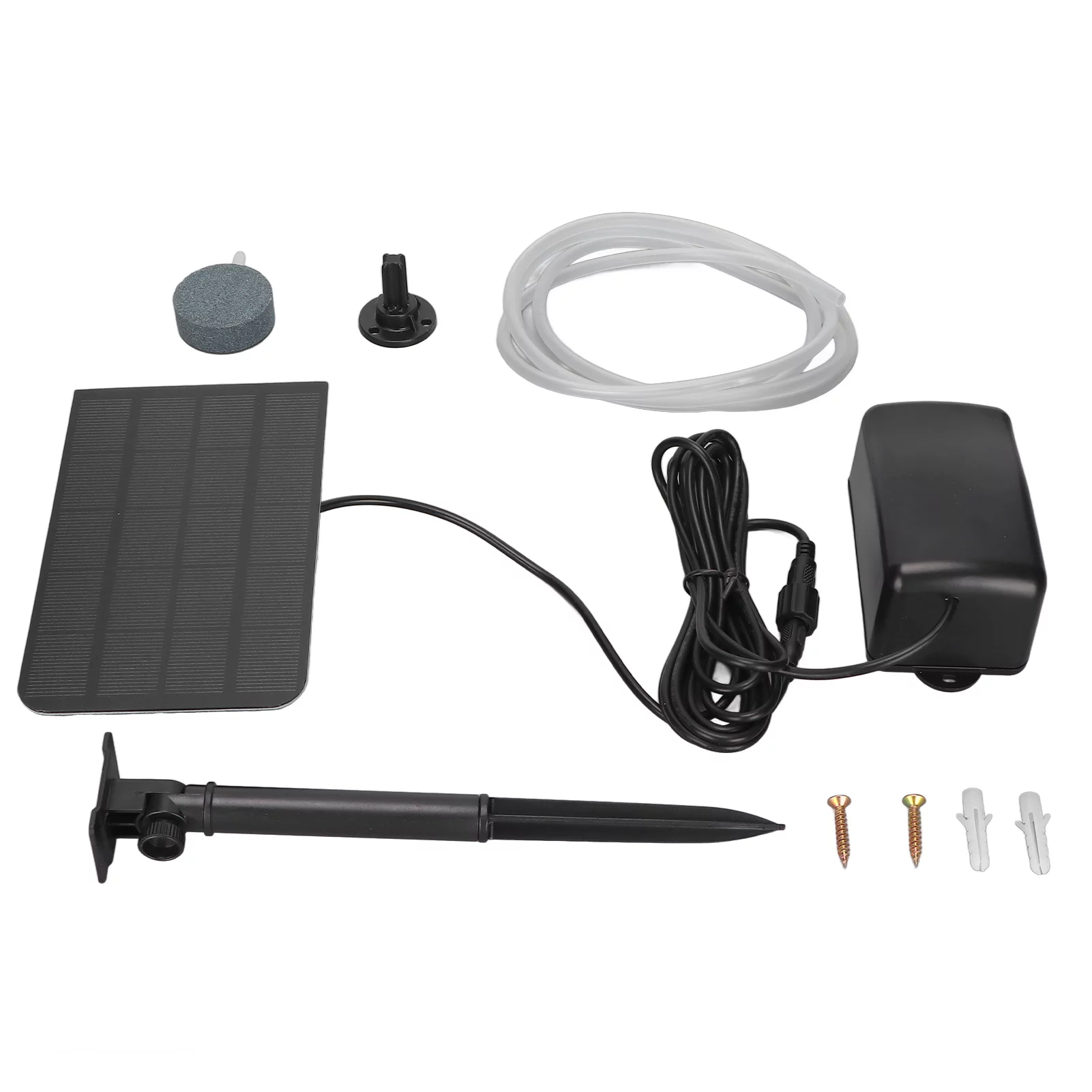 VIFERR Solar Oxygen Pump Solar Powered Oxygen Pump Kit 2W Portable Energy Saving Aquarium Solar Air Pump for Outdoors Fish Tanks Aquariums