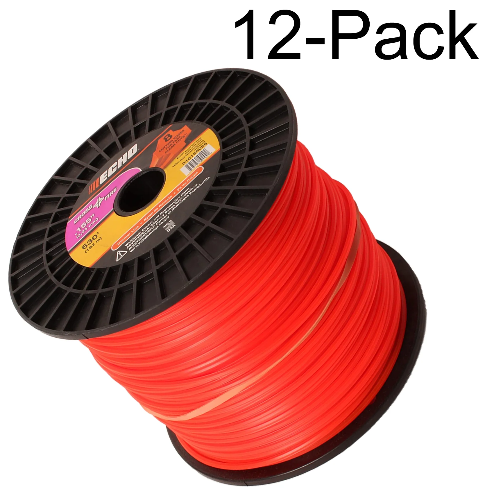 Echo Genuine 12-Pack of Cross-Fire 5 Lb Spool .155