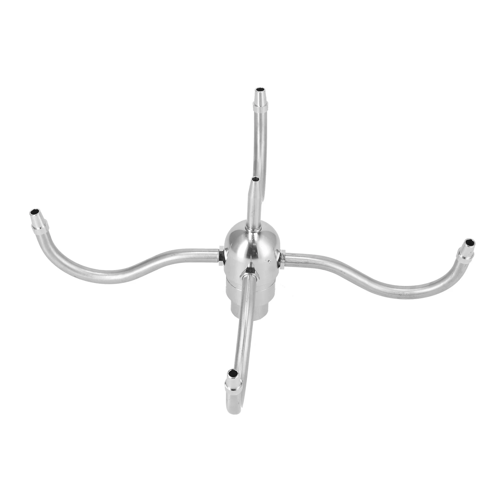 Verdant Touch Stainless Steel Rotating Sprinkler DN25 G1 Female Thread Waterscape Rotating Nozzle Stainless Steel 4 Arm Sprinkler Rotating Fountain Sprinkler