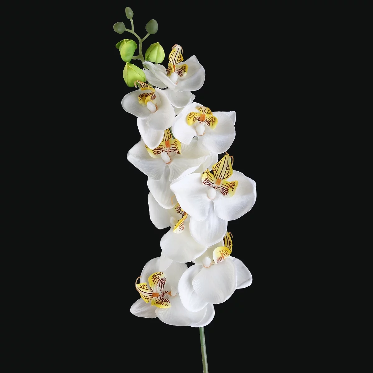 Gongxipen TINKSKY Artificial Orchid Flower Plant Home Decoration (White)