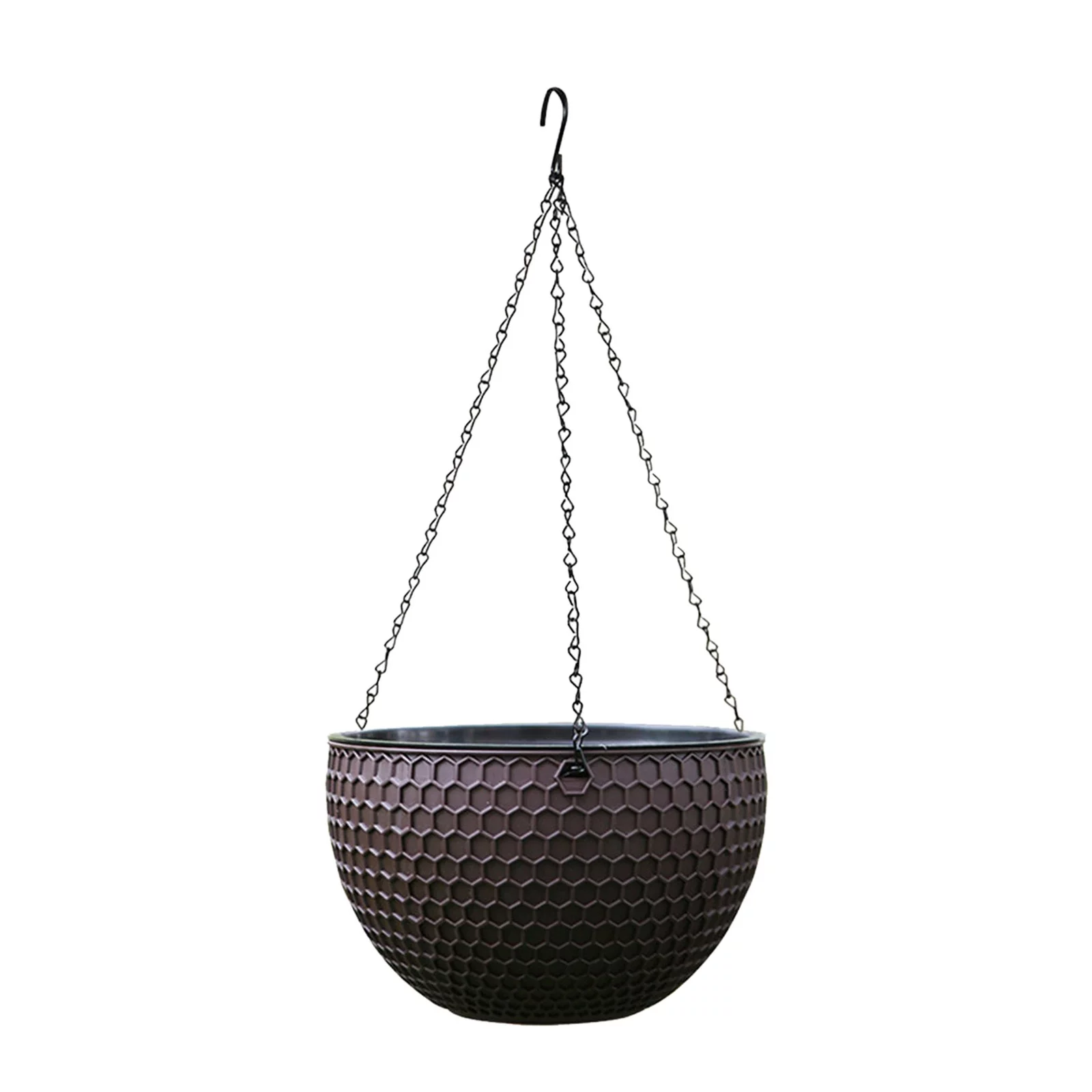 Bnnlsa Flower PotsSmall Size Rattan Hanging Plastic Pot European Honeycomb Hanging Pot Hanging Pot Indoor Hanging Basket Hanging Resin Pot