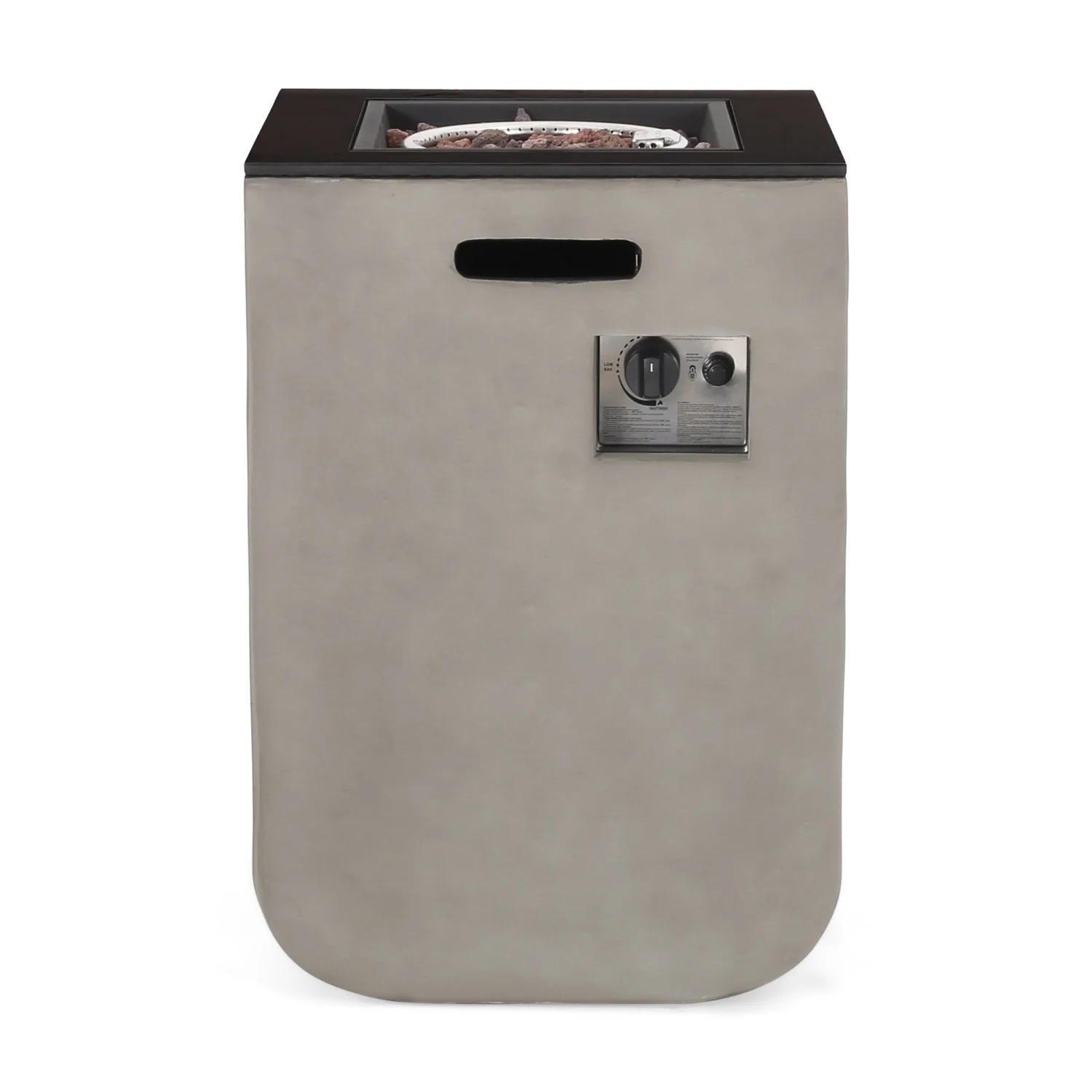 Stylish and Durable 19.5” ADIO MGO COLUMN FIRE PIT with 30 000BTU Heat Output for Cozy Outdoor Gatherings and Entertainment