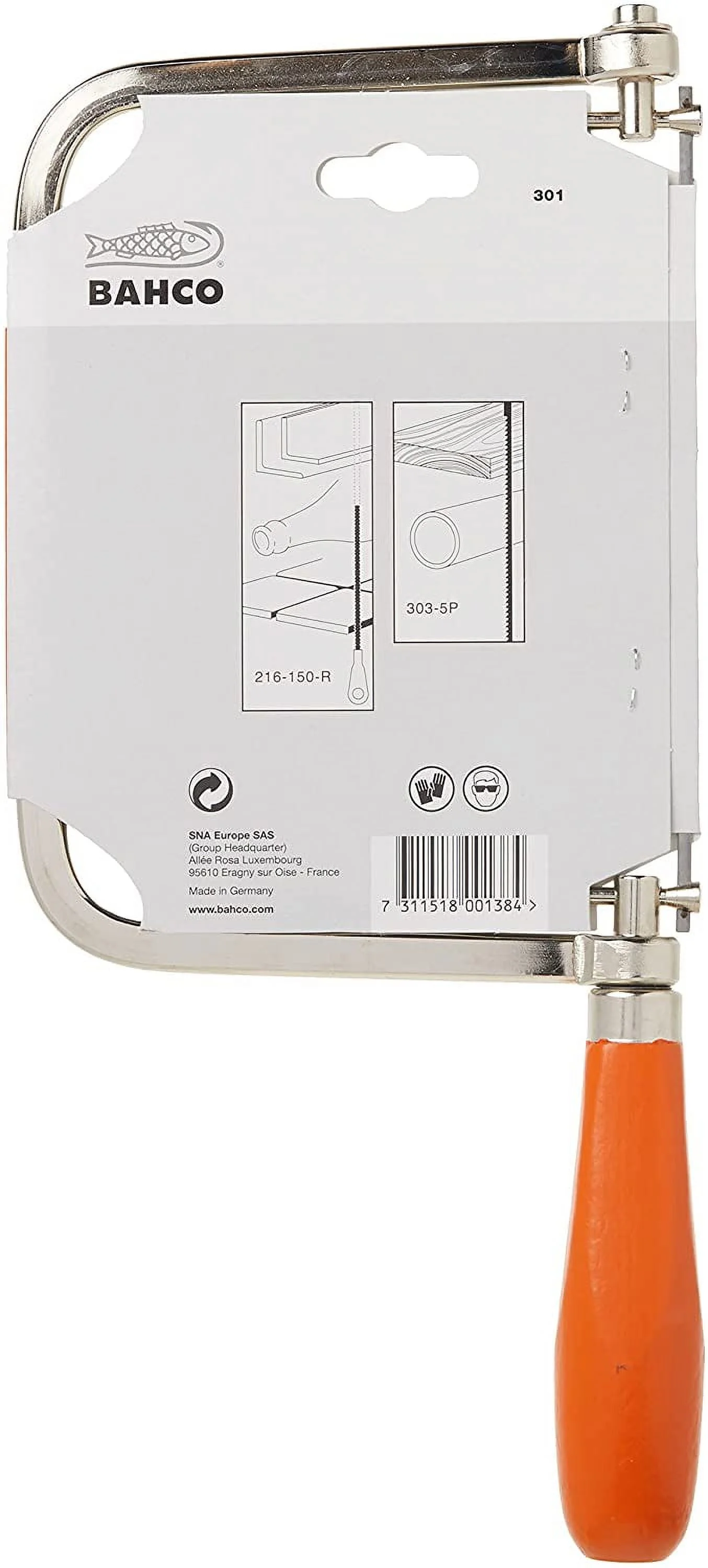 BAHCO 301 6 1/2 Inch Coping Saw