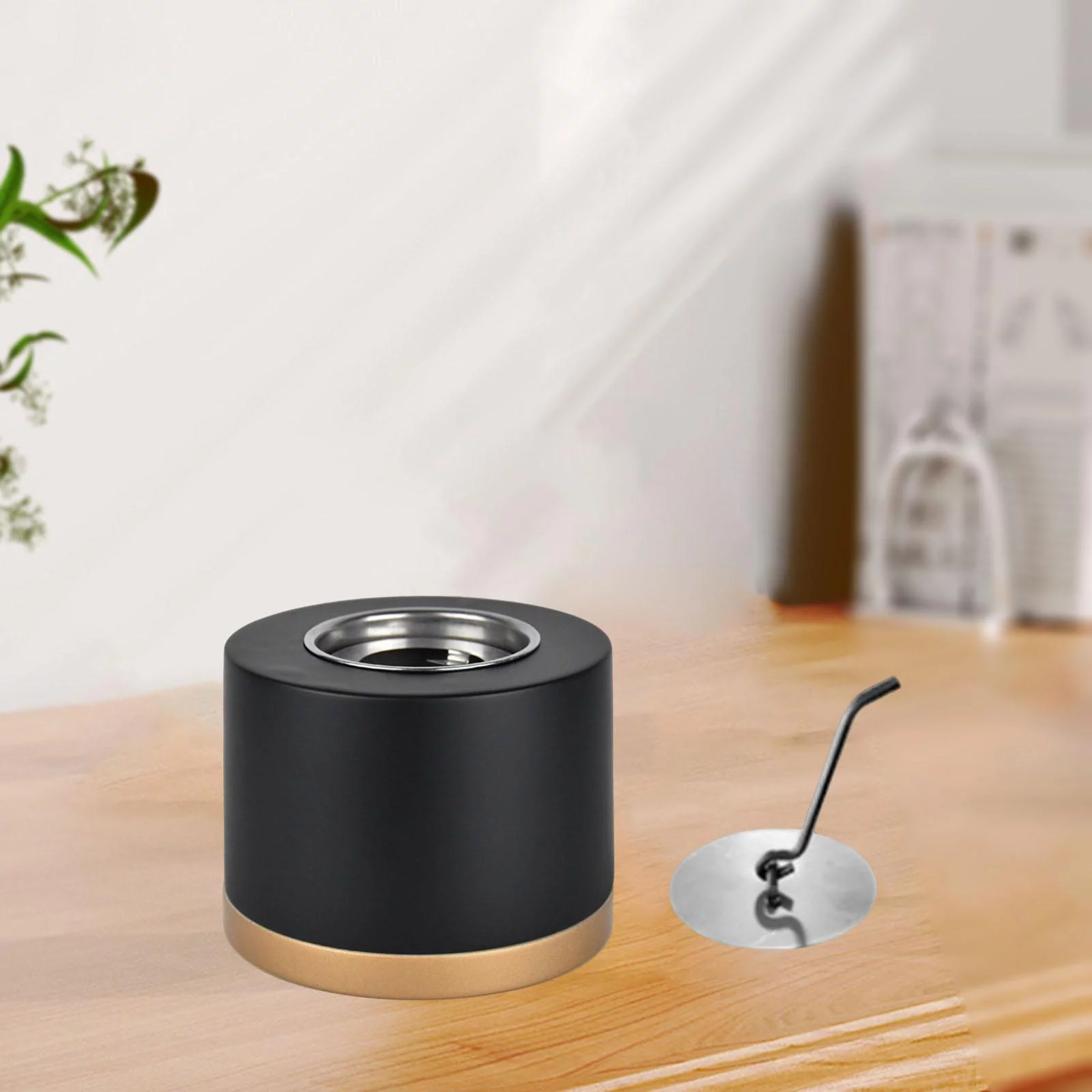 Personal Indoor Table Centerpiece Desktop Burner Burning Warm Tabletop Fireplace for Outdoor New Year Festive Holiday Home