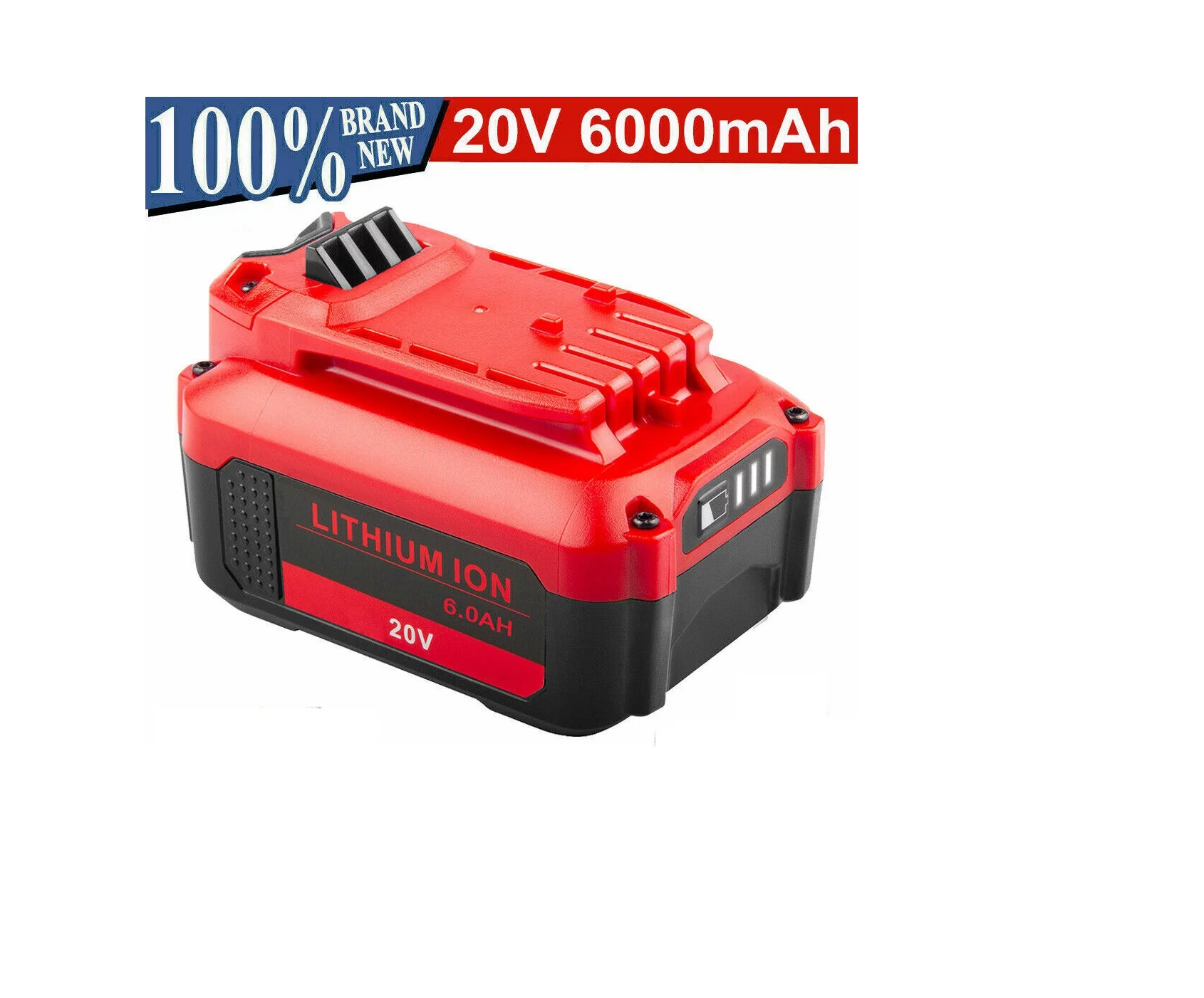 1 Battery 6.0Ah 20V MAX Lithium Ion for Craftsman V20 Cordless Power Tool CMCB202