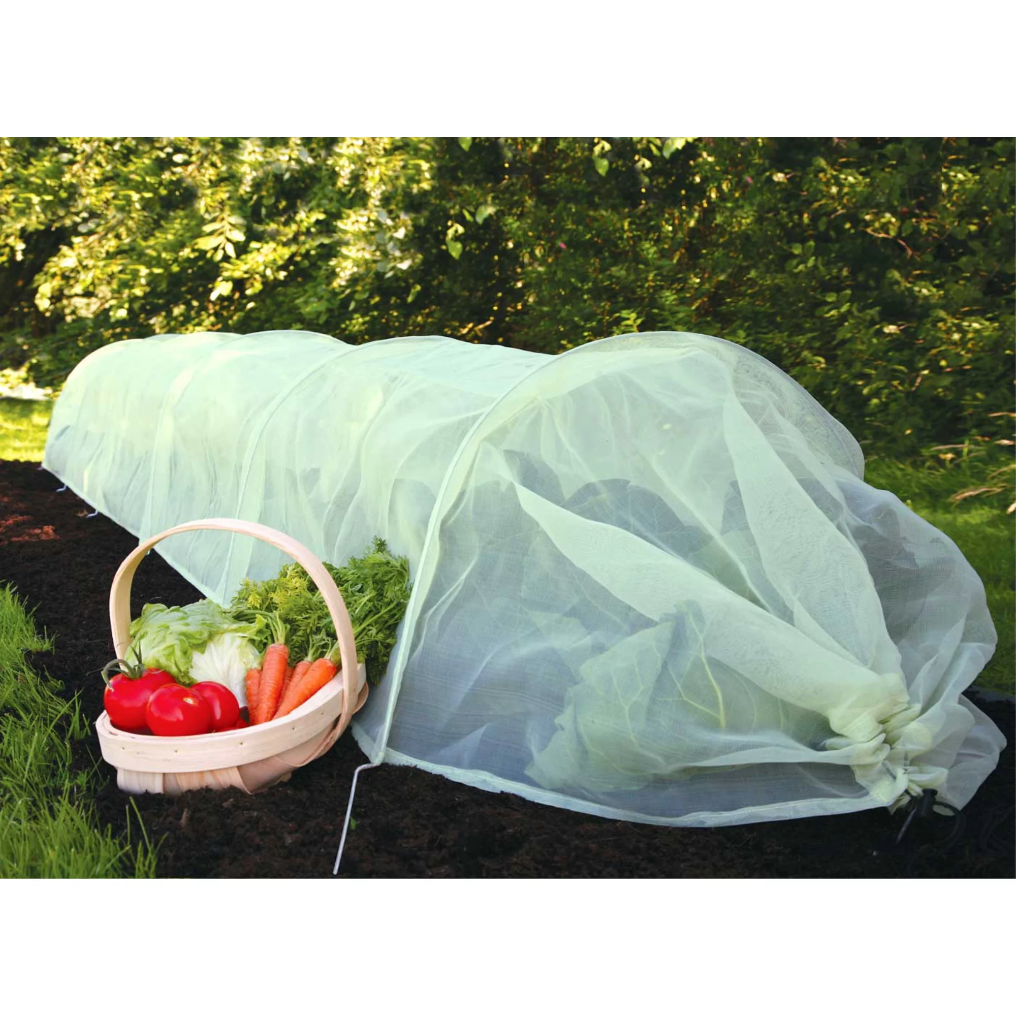 Tierra Garden (#50-5030) Haxnicks Easy Micromesh Tunnel Garden Cloche, Standard