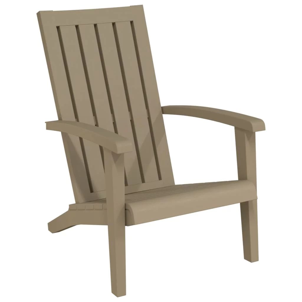 Aibecy Patio Adirondack Chair Light Brown Polypropylene