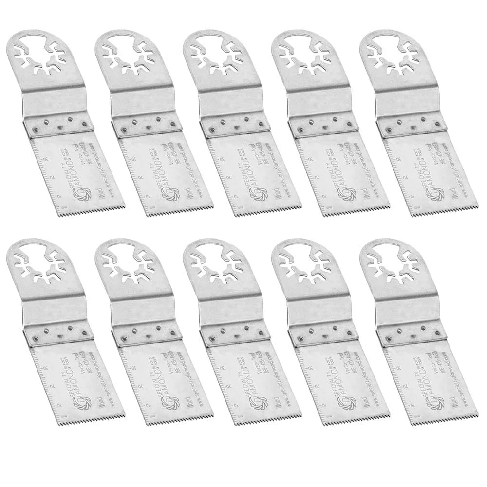 Versa Tool AB10E 30mm Stainless Steel Multi-Tool Saw Blades 10/Pk Fits Fein Multimaster, Dremel, Bosch, Craftsman, Ridgid Oscillating Tools