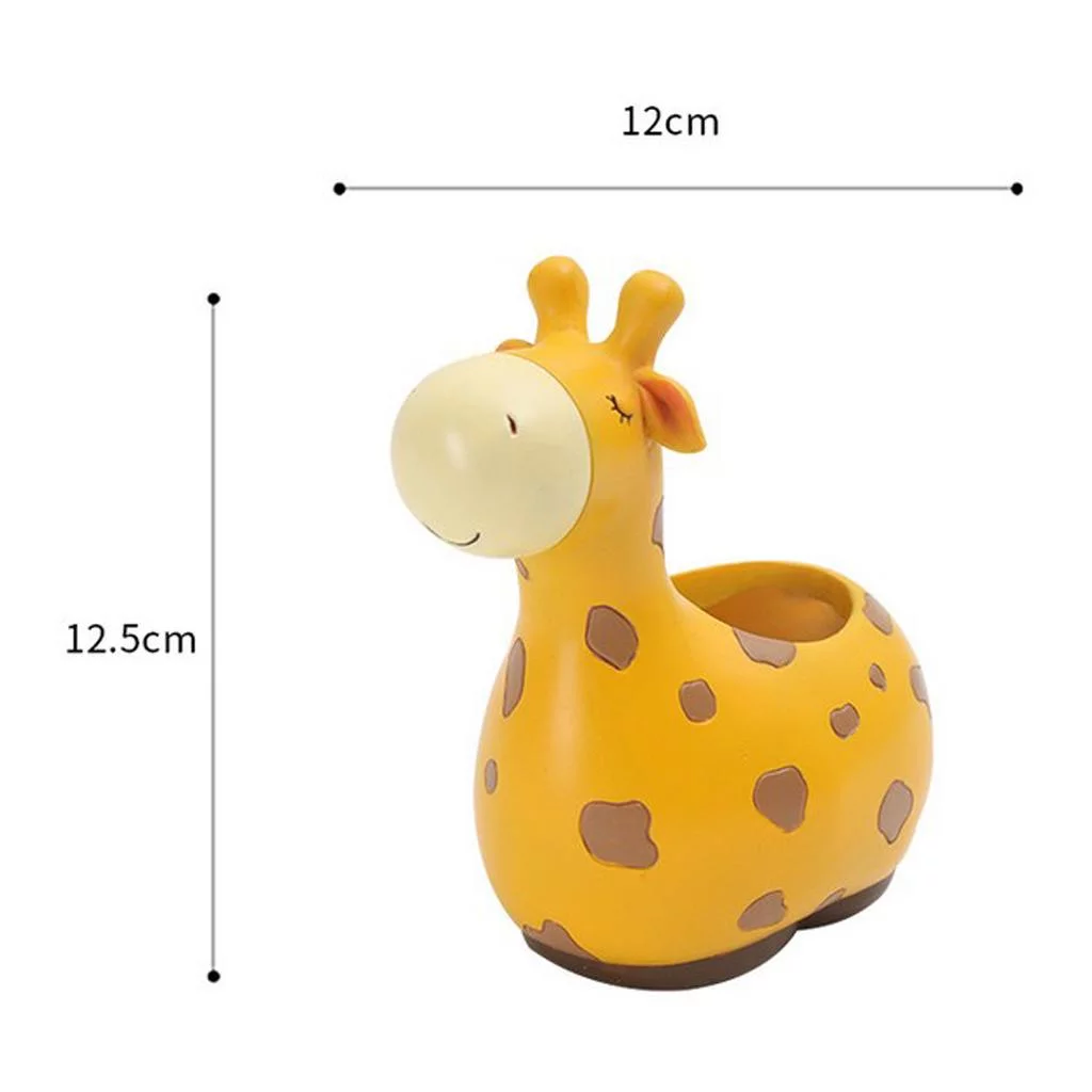 Cute Resin Animals Succulent Planter Cactus Flow Window Box - Giraffe