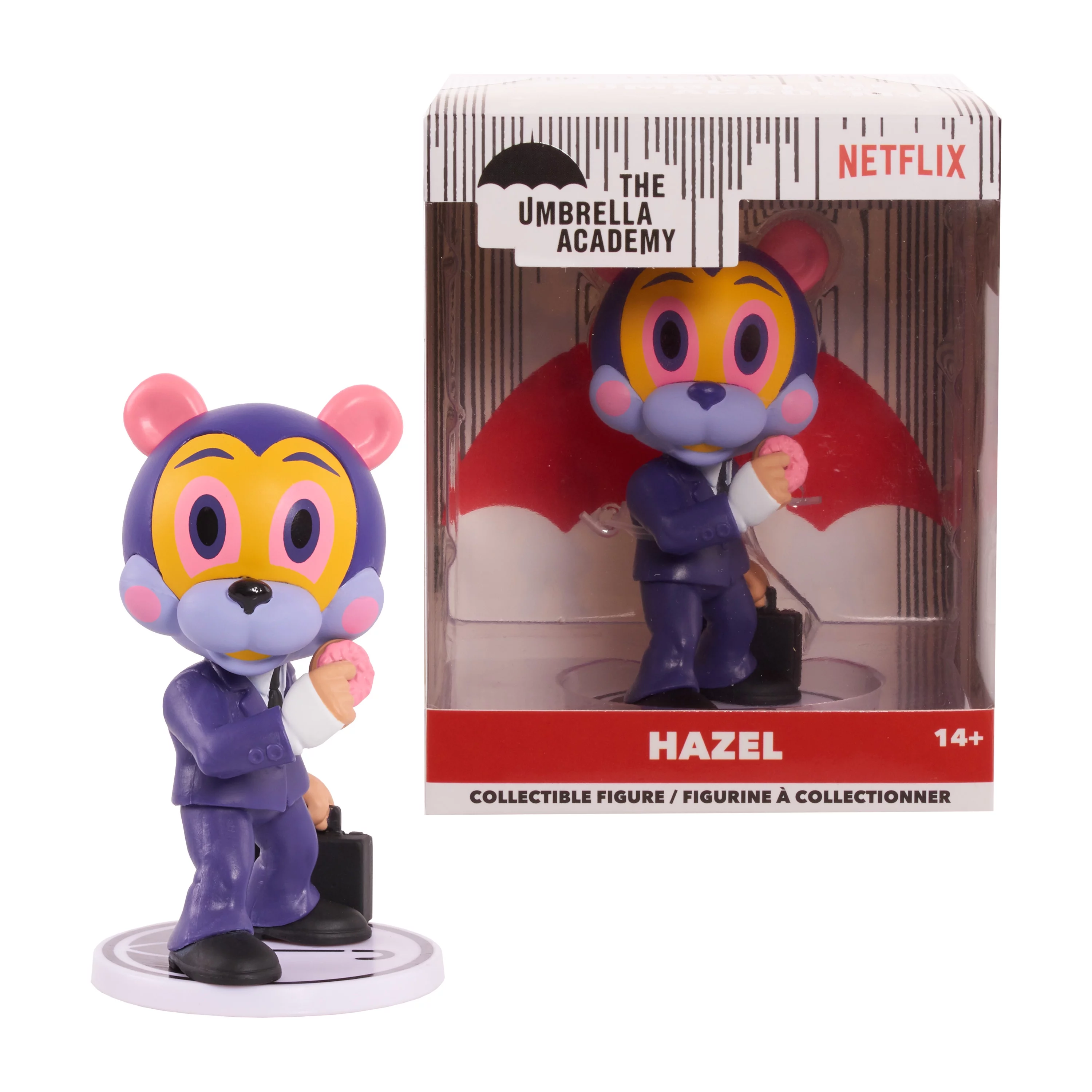 The Umbrella Academy 3” Stylized Collectible Figure, Hazel,  Kids Toys for Ages 14 Up, Gifts and Presents