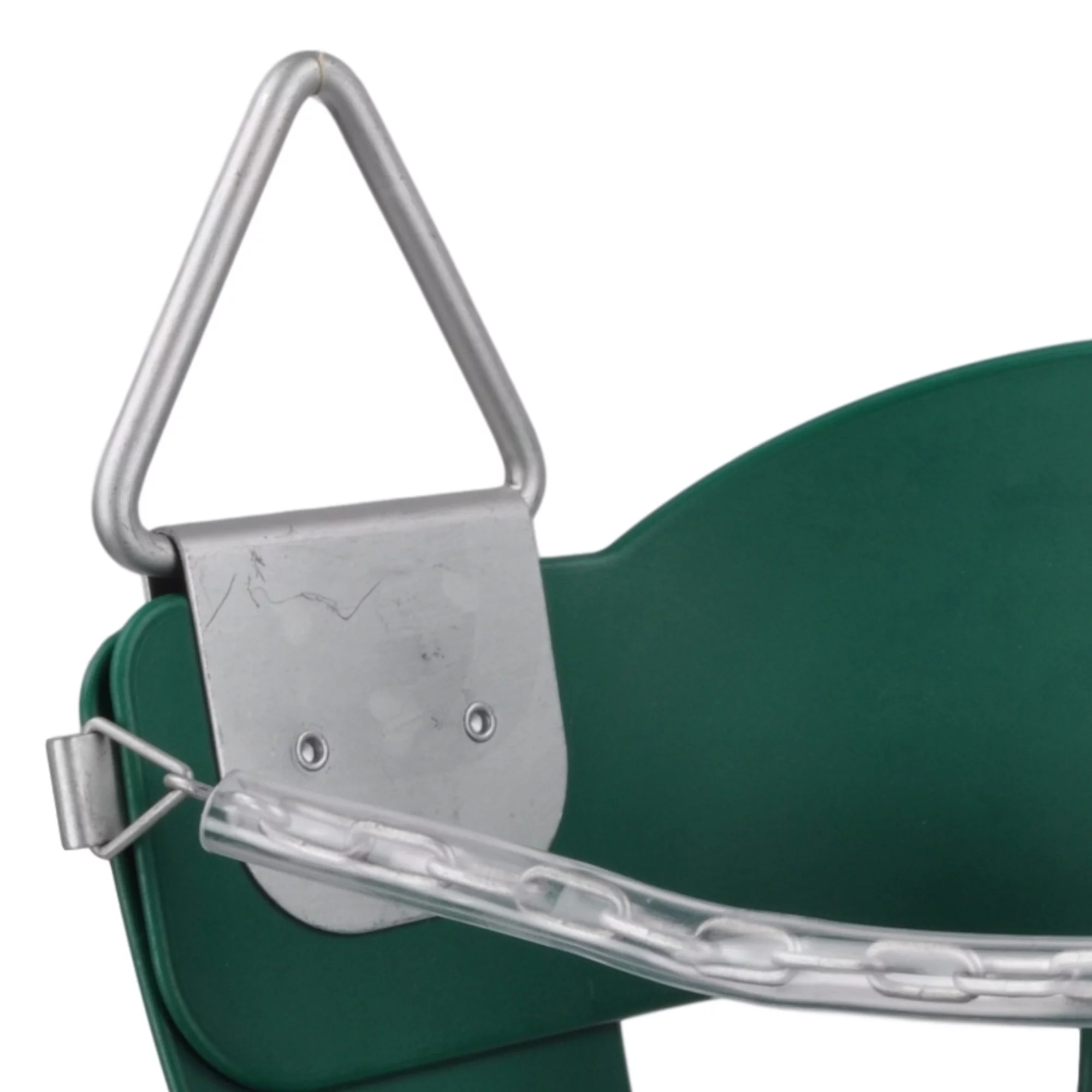 Swing Set Stuff Inc. Highback Half Bucket with 8.5 Ft. Coated Chains (Green)