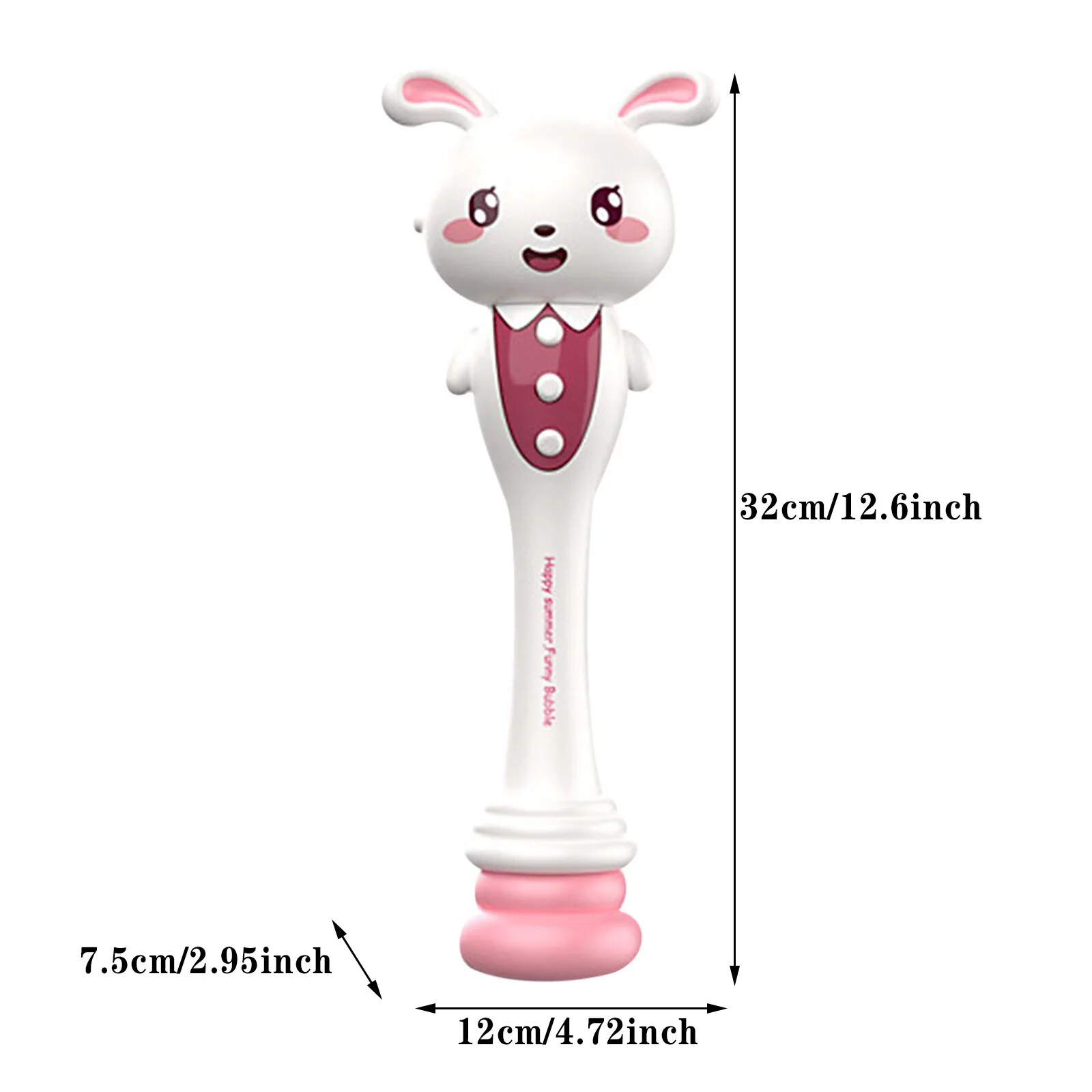 pdqouc Electric Bubble Wand Durable Cartoon Bunny Bubble Light Machine with Musical Bubble Maker Toy Little Child Outdoor Having Fun Toys Birthday Gifts