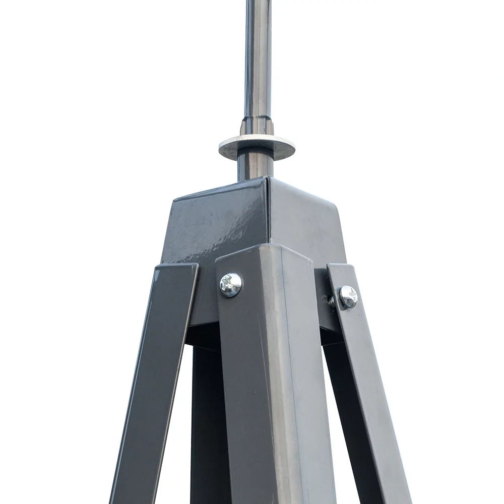 Ktaxon 8FT Weather Resistant Yard Garden Windmill Gray & Red