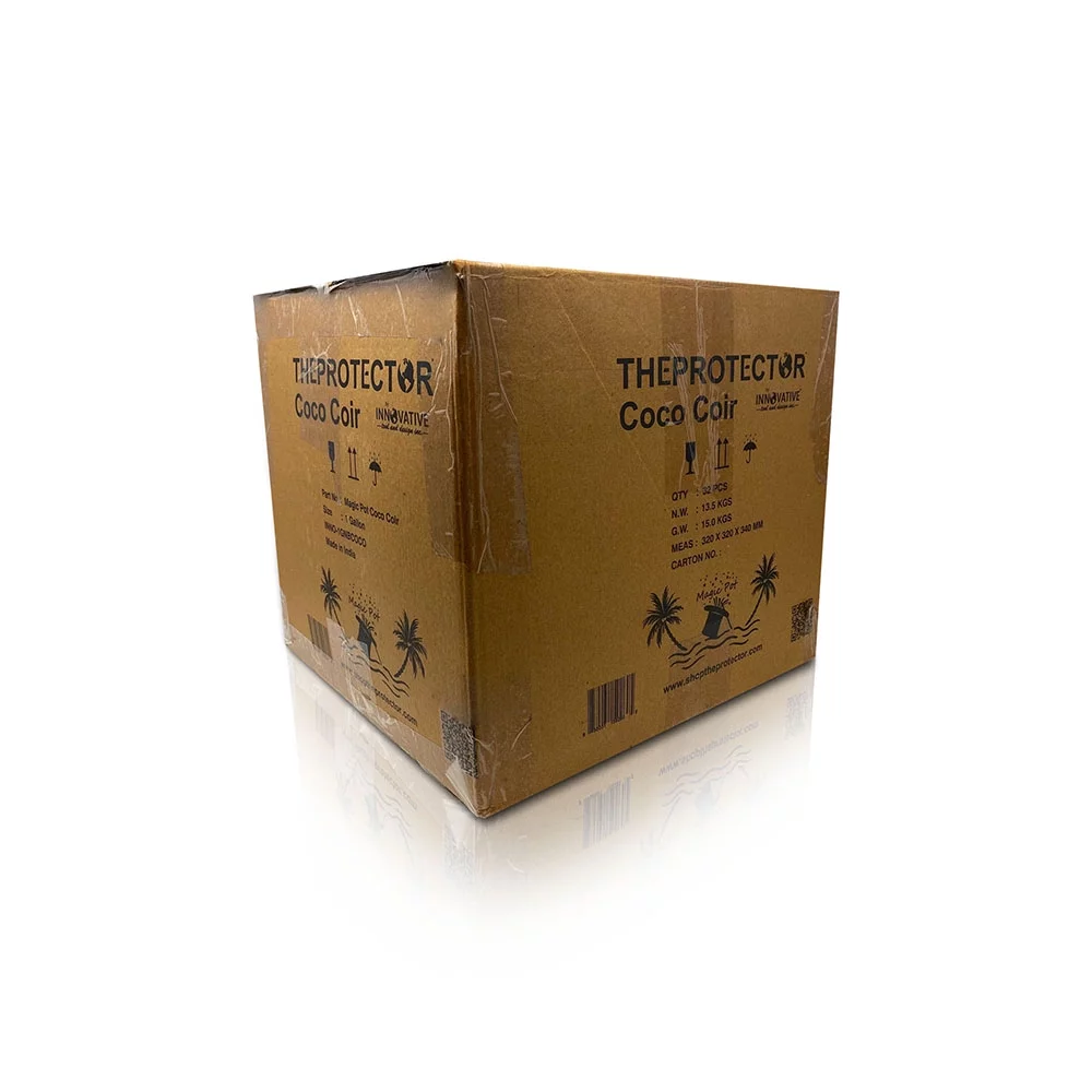 COCO COIR 7 GAL. NAKED BLOCK / COMPRESSED COCO COIR, GROW MEDIA, Fabric pot included (Gift)