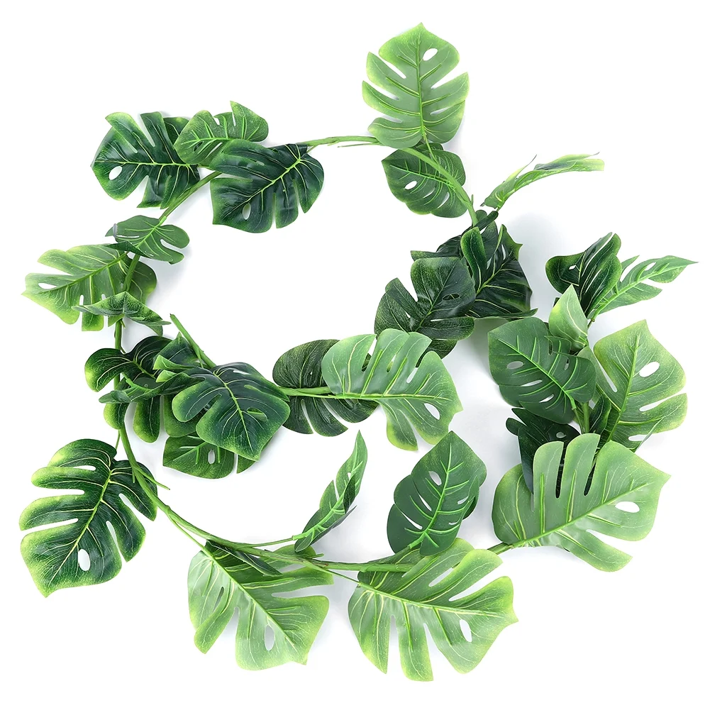 Fyearfly Artificial Plants Vines, Fake Hanging Plant Rattan Hanging Faux Plastic Plants for Wall Indoor Outdoor Basket Planter Floral Wedding Garland Decor