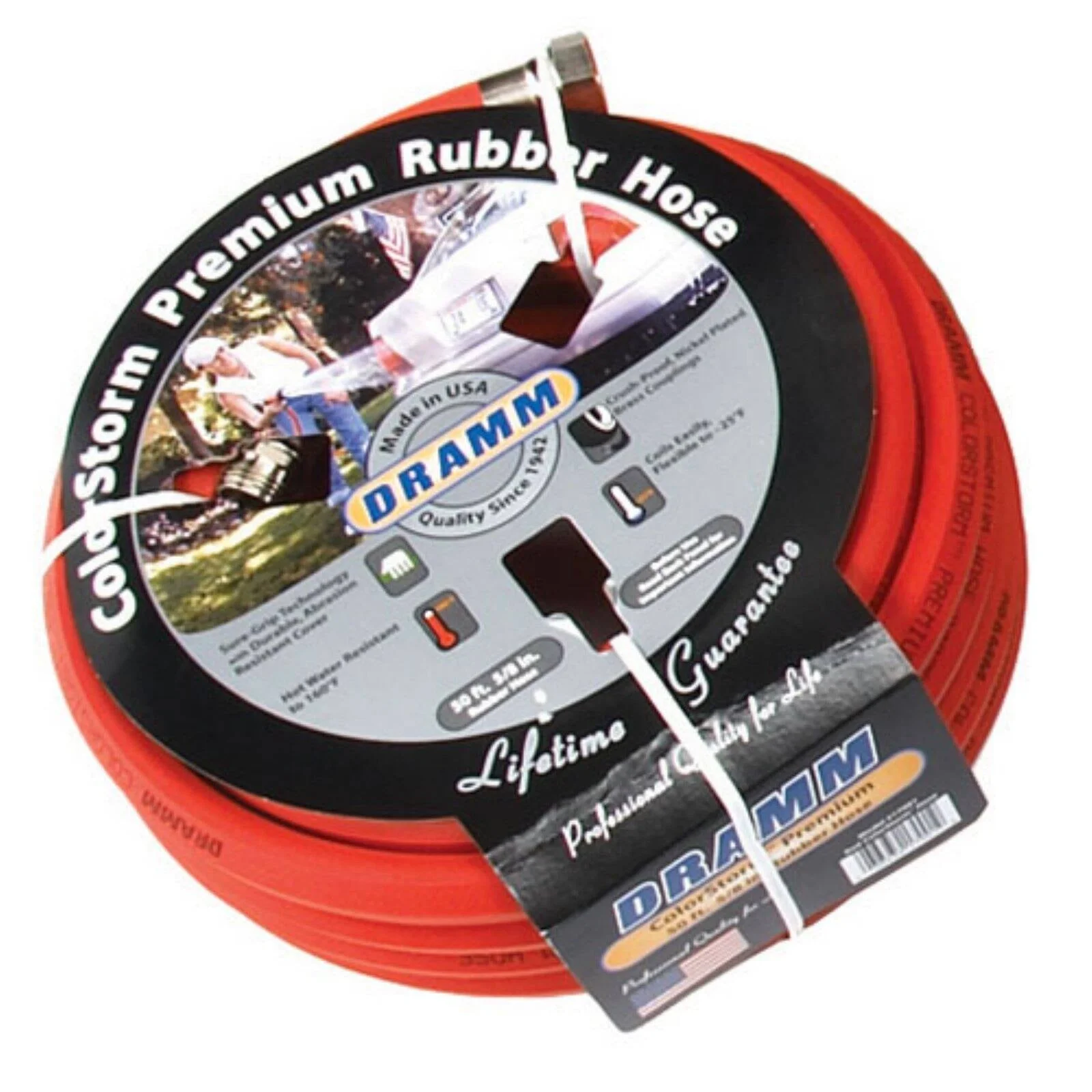Dramm ColorStorm 5/8 in. Premium Rubber Garden Hose - 50 ft.