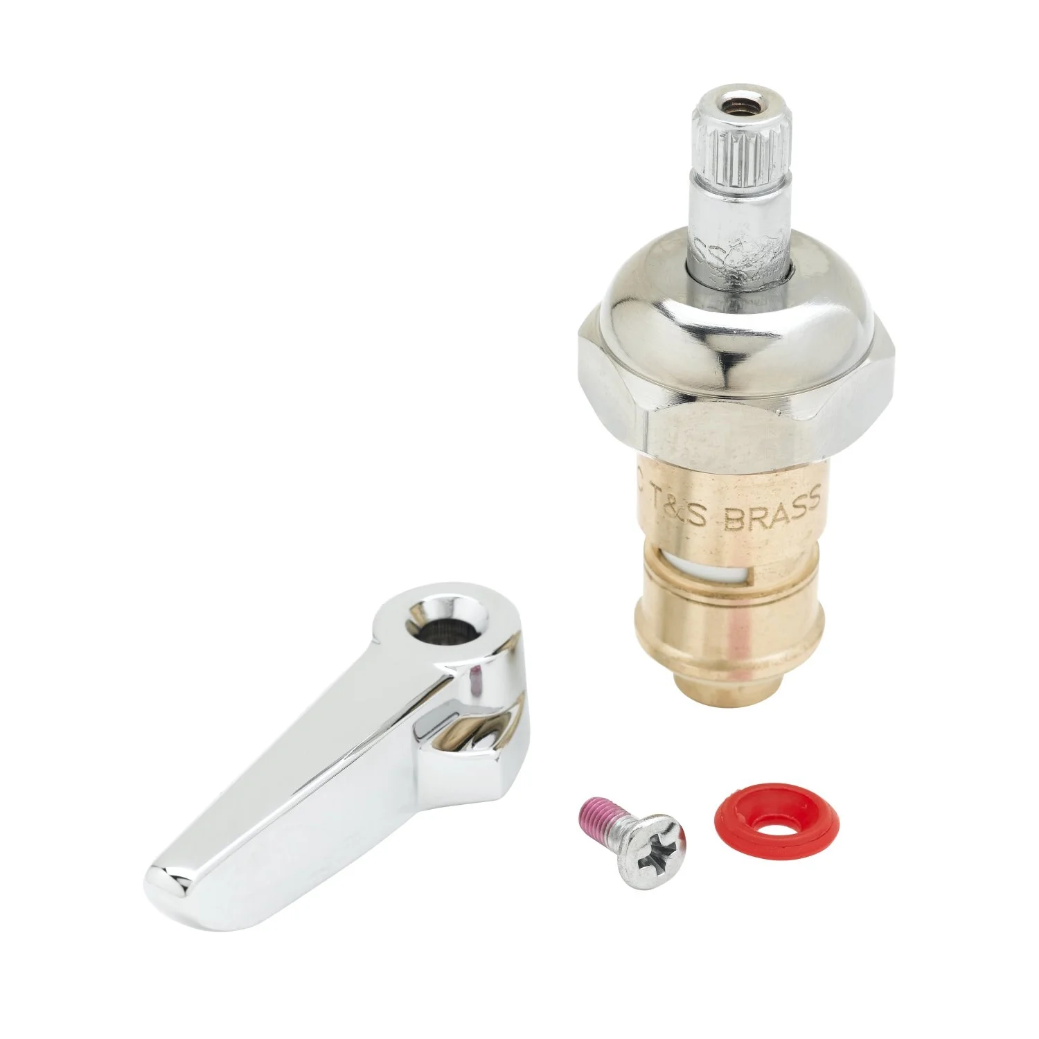 T&S Brass 012446-25 Cerama RTC Hot with Check Valve & Lever Handle