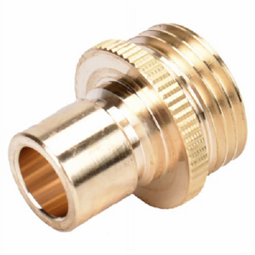 Zhejiang 30022 Solid Brass Male Garden Hose Quick Connects - Quantity of 3