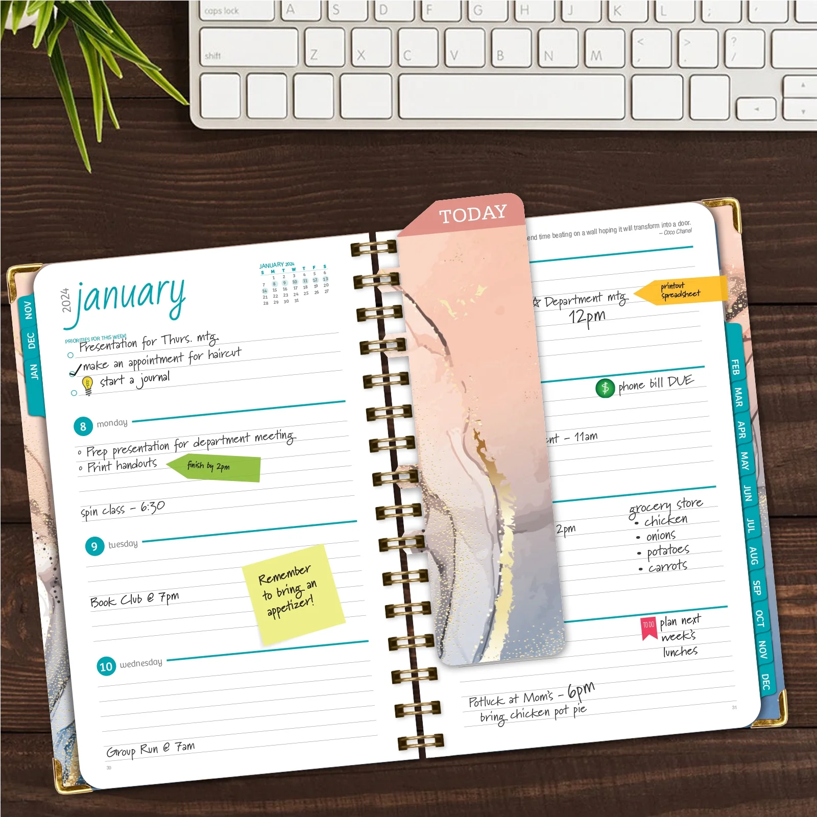 Hardcover CY 2024 Fashion Planner - 5.5