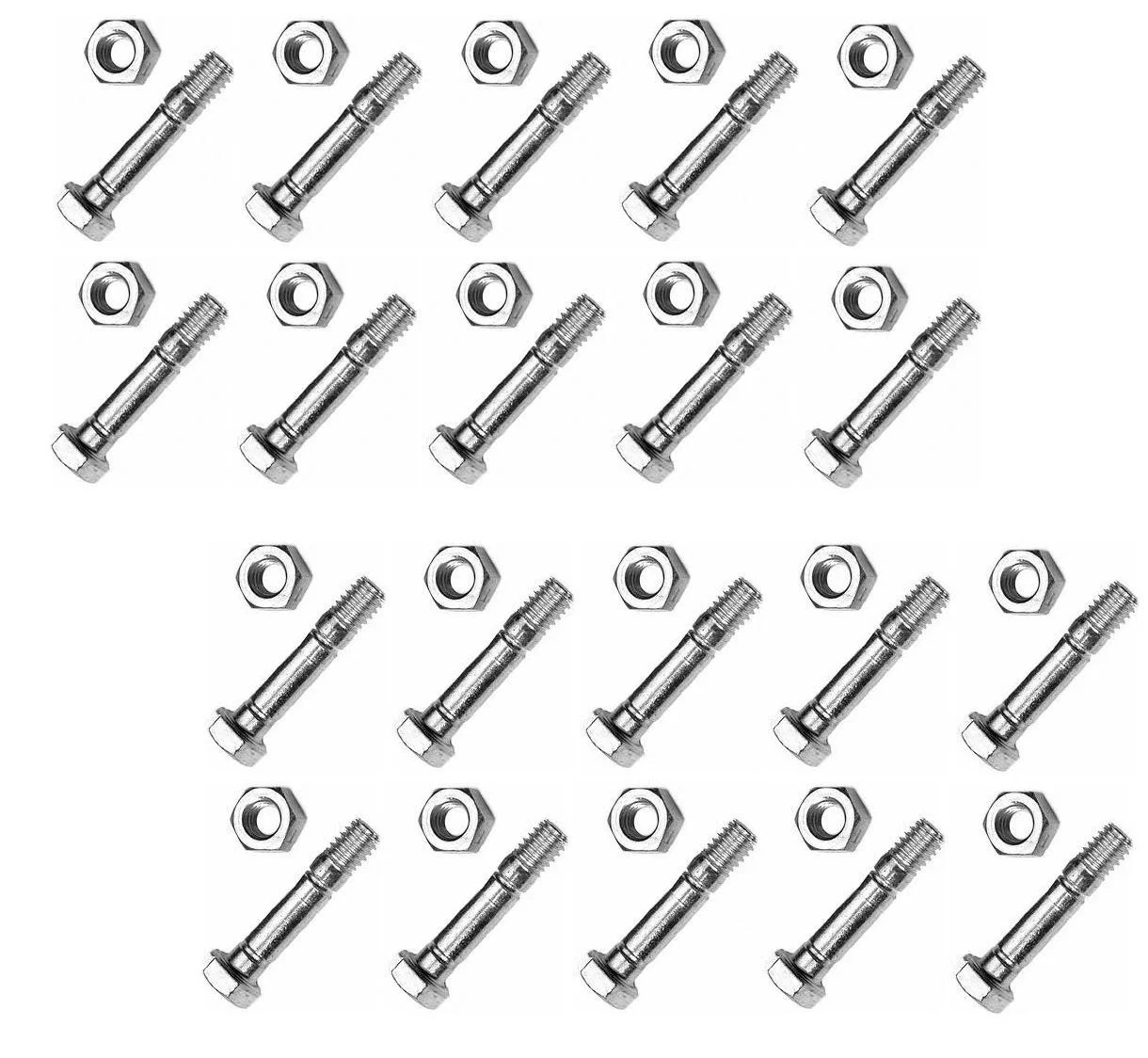 The ROP Shop | (Pack of 20) Shear Bolt For 2004 & Before MTD Auger Drive Two-Stage Snowblower
