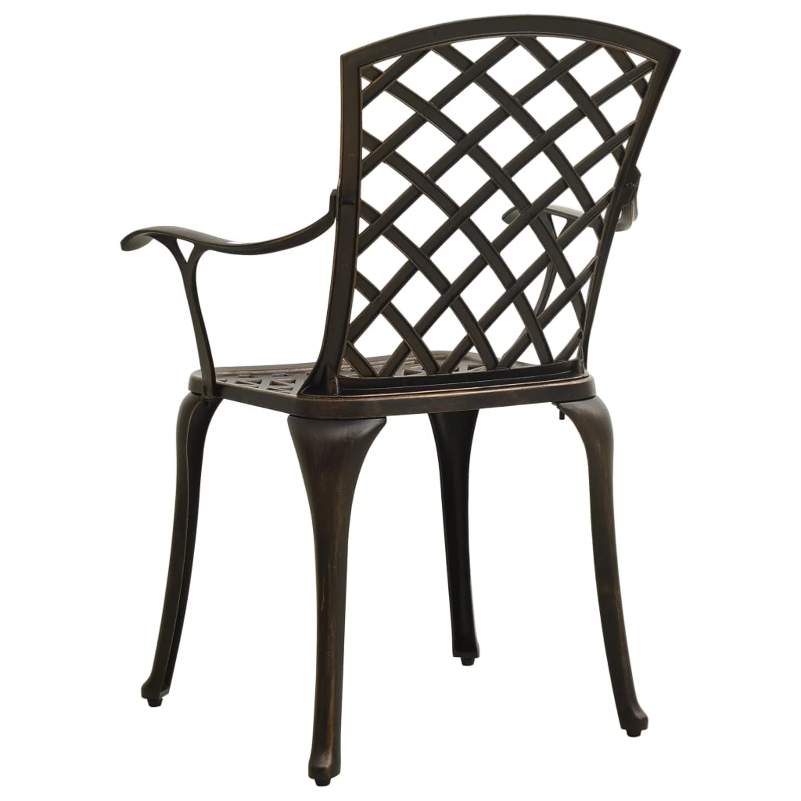 Walmeck 3 Piece Bistro Set Cast Aluminum Bronze