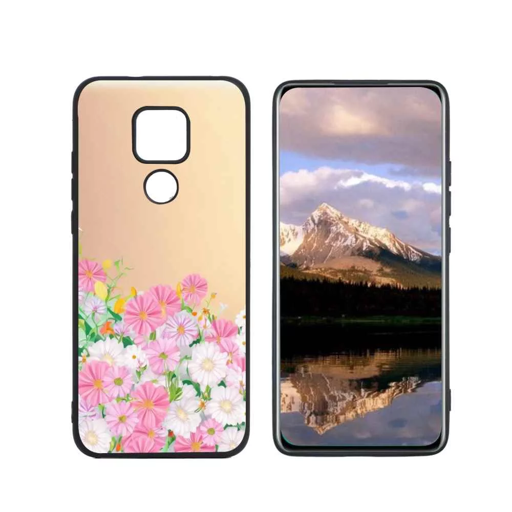 Compatible with Moto G Play 2021 Phone Case, Floral-Flowers-Cute74 Case Men Women, Flexible Silicone Shockproof Case for Moto G Play 2021